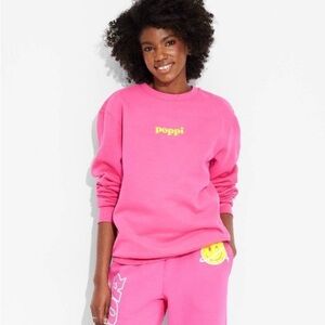 NWT- Target x Poppi Pink Sweatshirt Women’s XXL